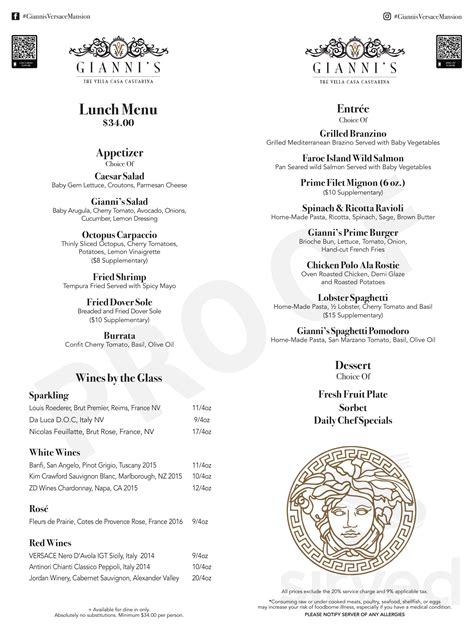 versace gianni house|giannis Versace mansion menu.